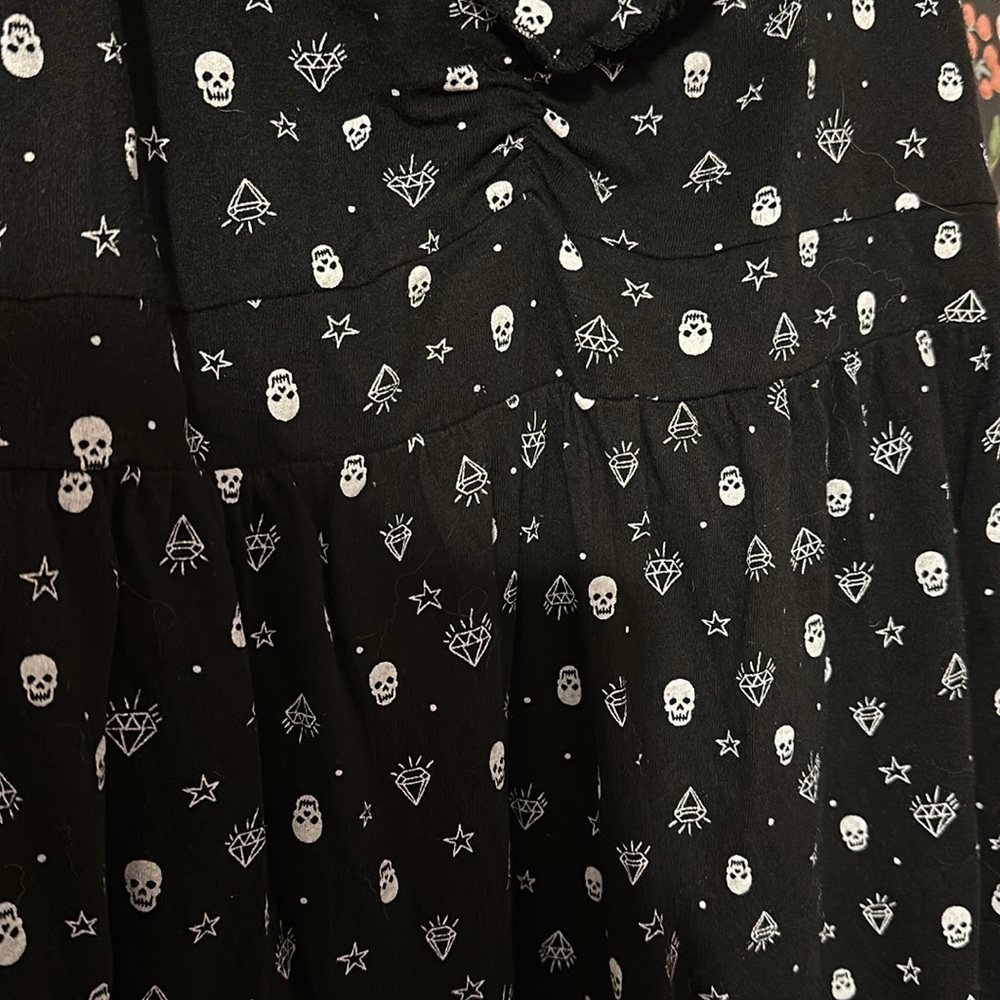 Skull & Diamonds Babydoll Tank Torrid Y2K Punk - Picture 13 of 13